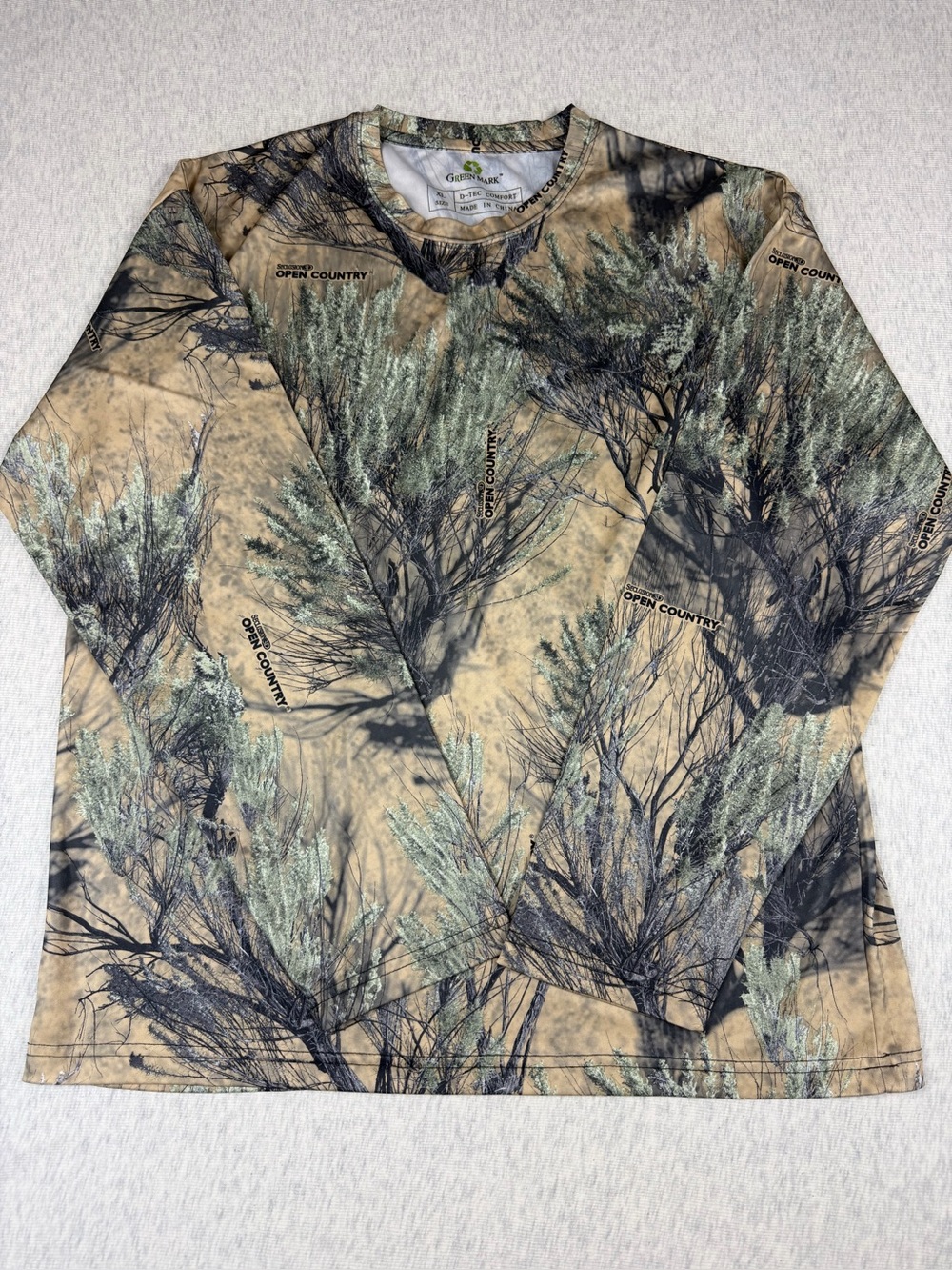 Green Mark Open Country Seclusion 3D Camo Long Sleeve Hunting Shirt Men’s XL